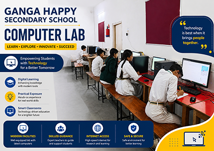 Computer Lab at Ganga Happy Secondary School